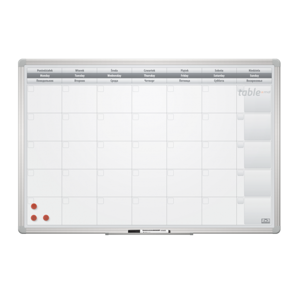 Tabla planning lunar