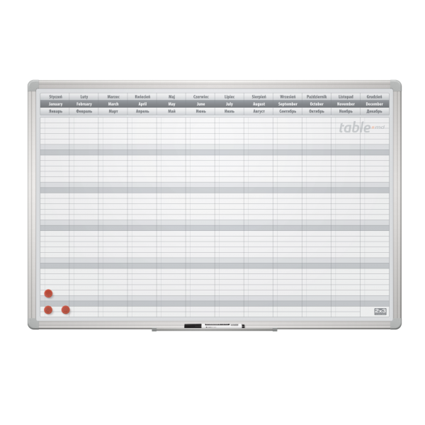 Tabla planning anual