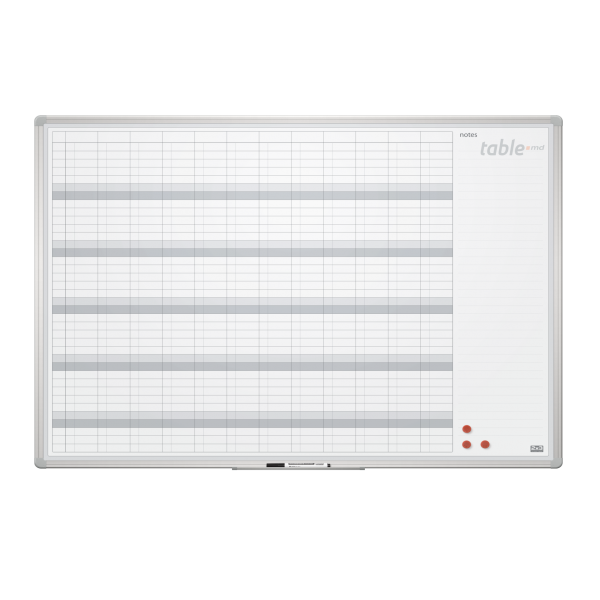 Tabla planning anual magnetica